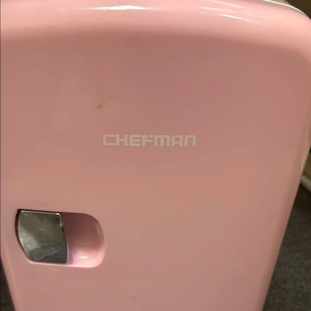 Chefman pink mini fridge